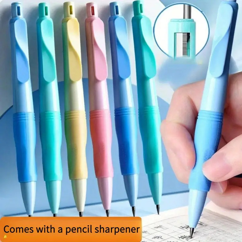 Star Babies - Pencil With Sharpener Set - Multicolor - 4 Pcs