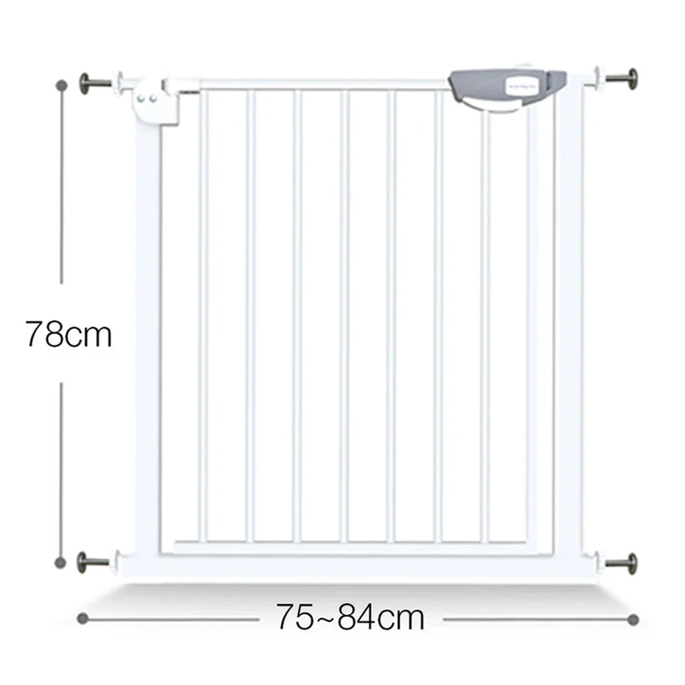 ستار بيبيز - مهد مواليد أزرق مع بوابة حماية ذاتية الإغلاق - 75-84 سم