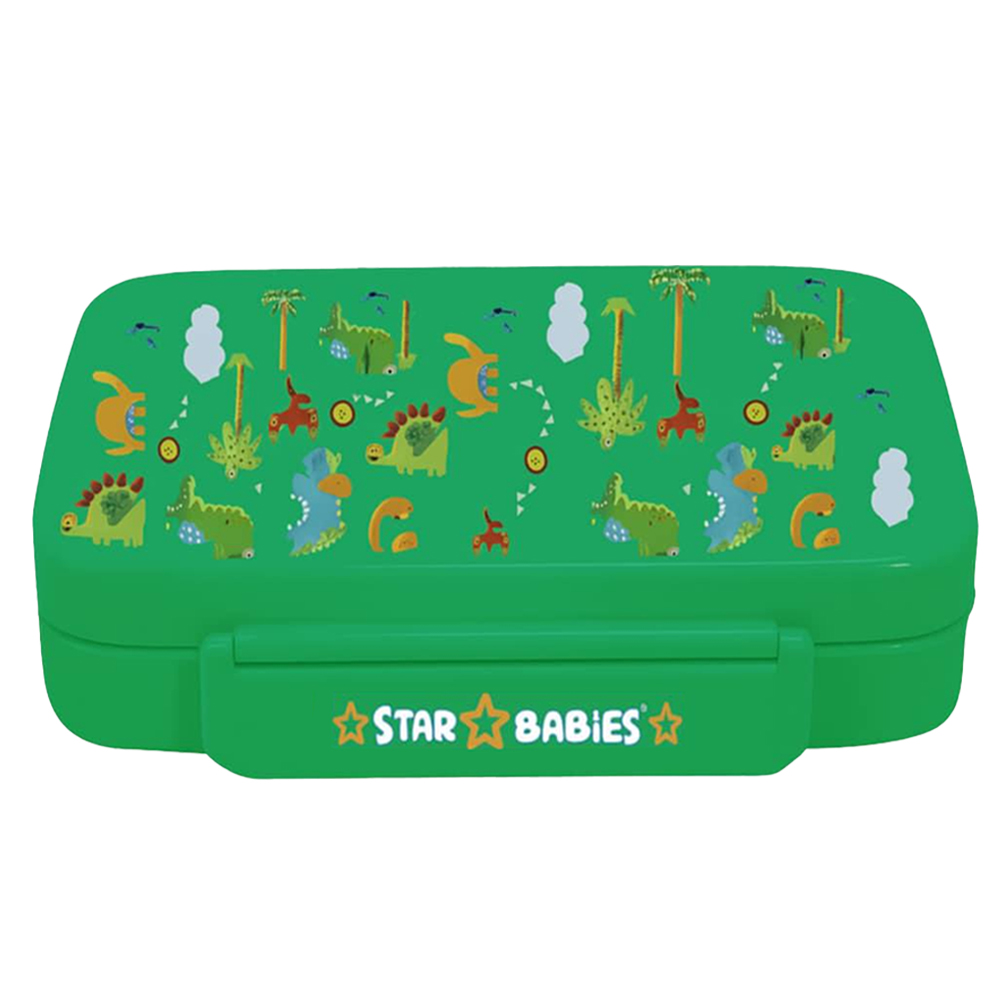 Star Babies - Bento Lunch Box With 4 Compartments - Jungle - Green