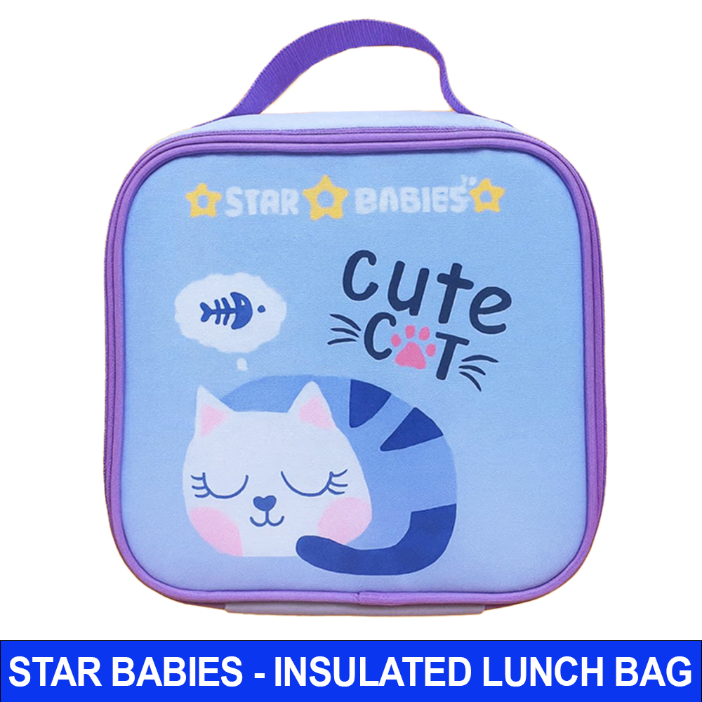 Star Babies - Insulated Bento Lunch Bag - Cute Cat