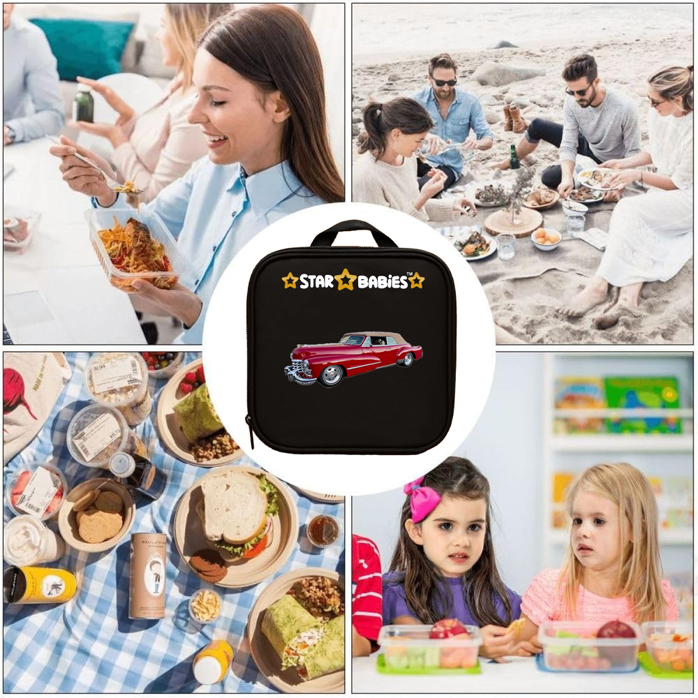 Star Babies - Insulated Bento Lunch Bag - Retro Car