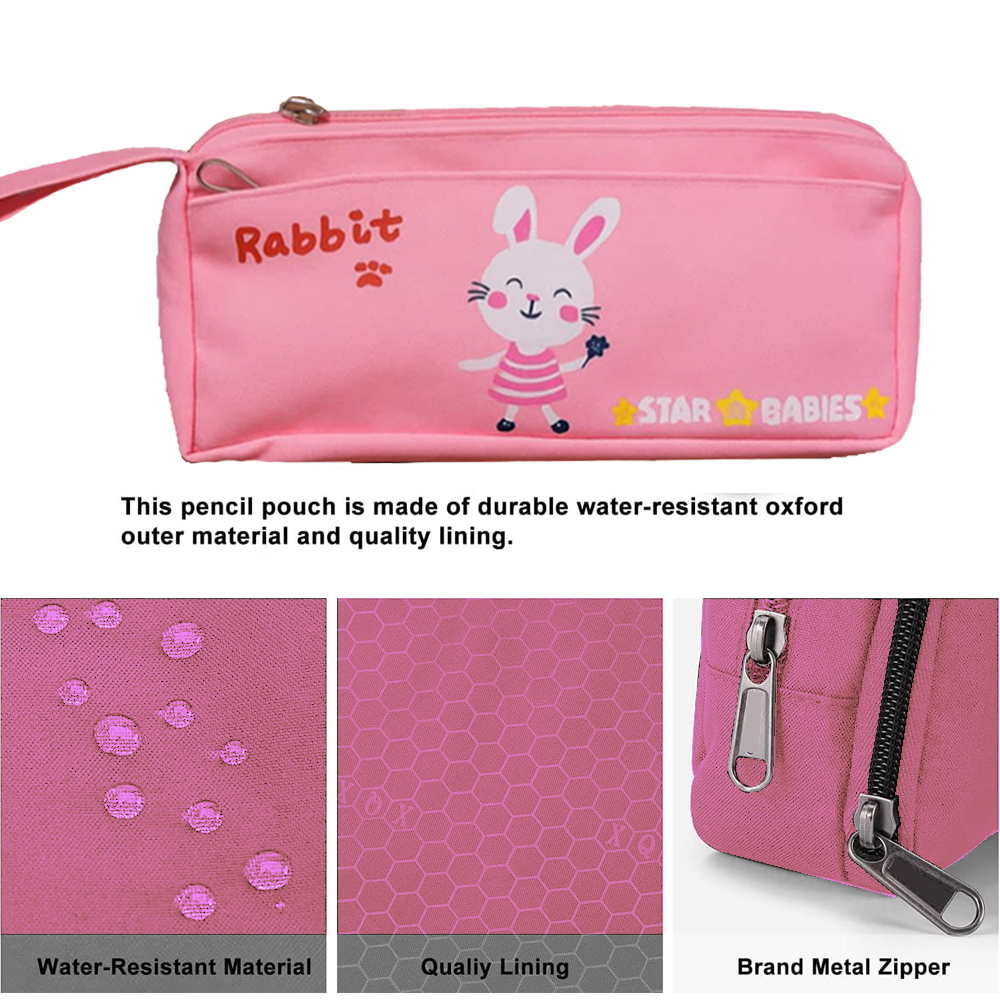 Star Babies - Double Zipper Pencil Case - Cute Rabbit