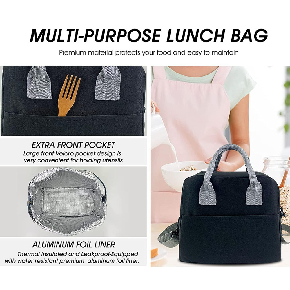 ستار بيبيز - طقم حقيبة غداء معزولة وصندوق غداء بخمسة أقسام - متعدد الألوان - قطعتان