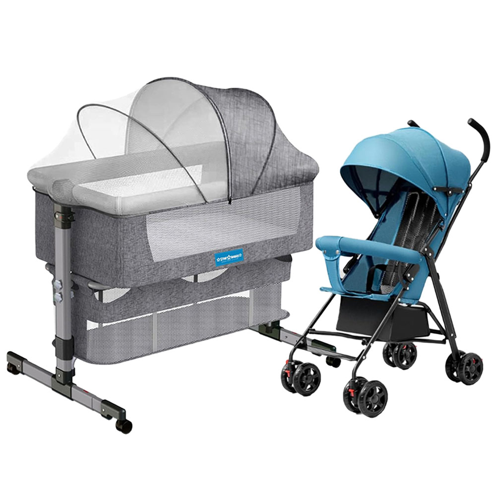 Star Babies - Bedside Crib & Lightweight Stroller