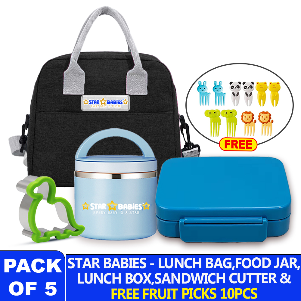 ستار بيبيز - مجموعة غداء للأولاد - 5 قطع