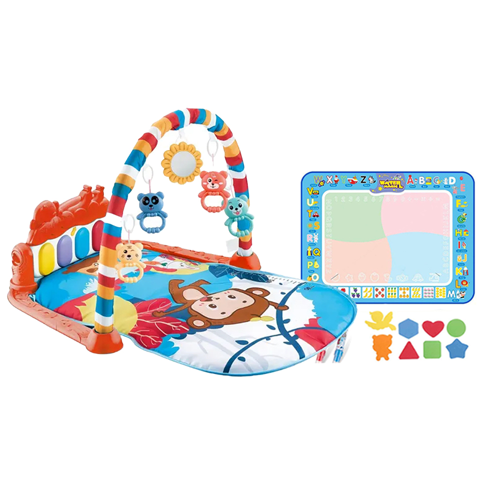 Star Babies - Activity Playmat & Water Magic Drawing Mat Set - Multicolor - 2 Pcs