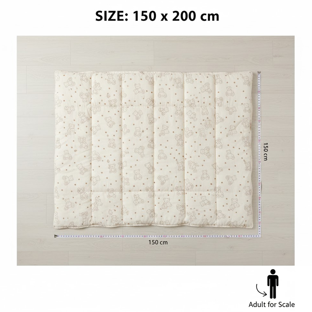 Star Babies Bear Printed Double Quilt Air Conditioning Blanket Only