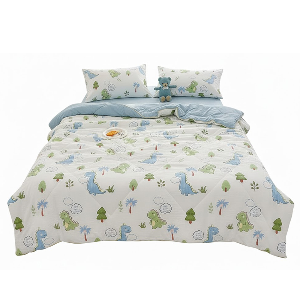 Star Babies Dino Printed Double Quilt Air Conditioning Blanket Only