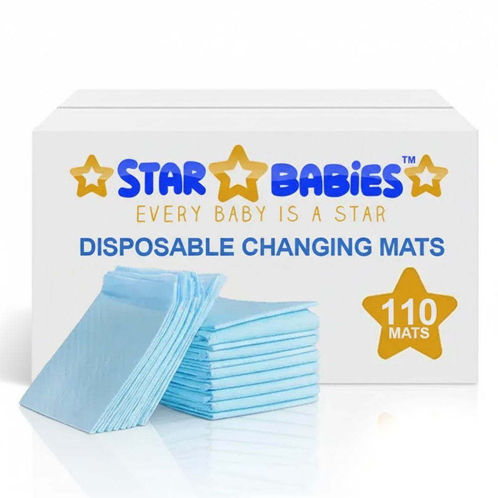 Star Babies Disposable Changing Mats - Large - 110 Pcs