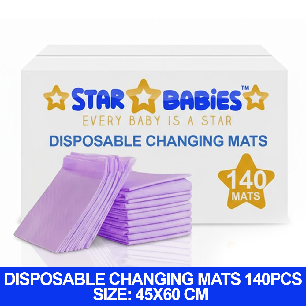 ستار بيبيز - حصيرة غيار للاستخدام مرة واحدة - كبيرة - 140 قطعة