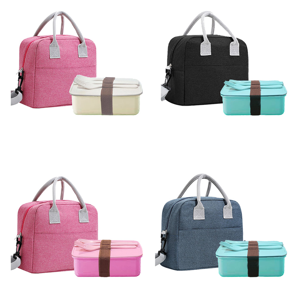 Star Babies - Insulated Lunch Bag With Organic Lunch Box & Cutlery Set - 5 Pcs