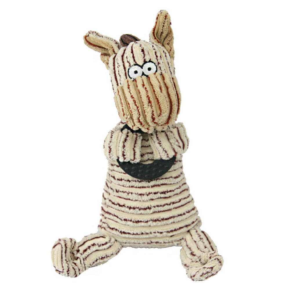 Nutrapet - Squeakz Plush Stripez Dog Toy - Style May Vary - 1 Pc