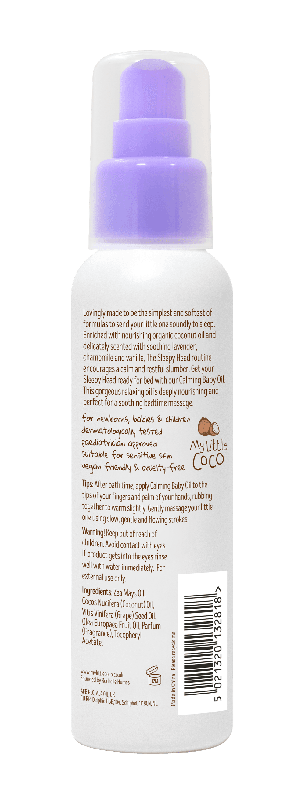 My Little Coco - Sleepy Head Calming Baby Oil - 100 ml
