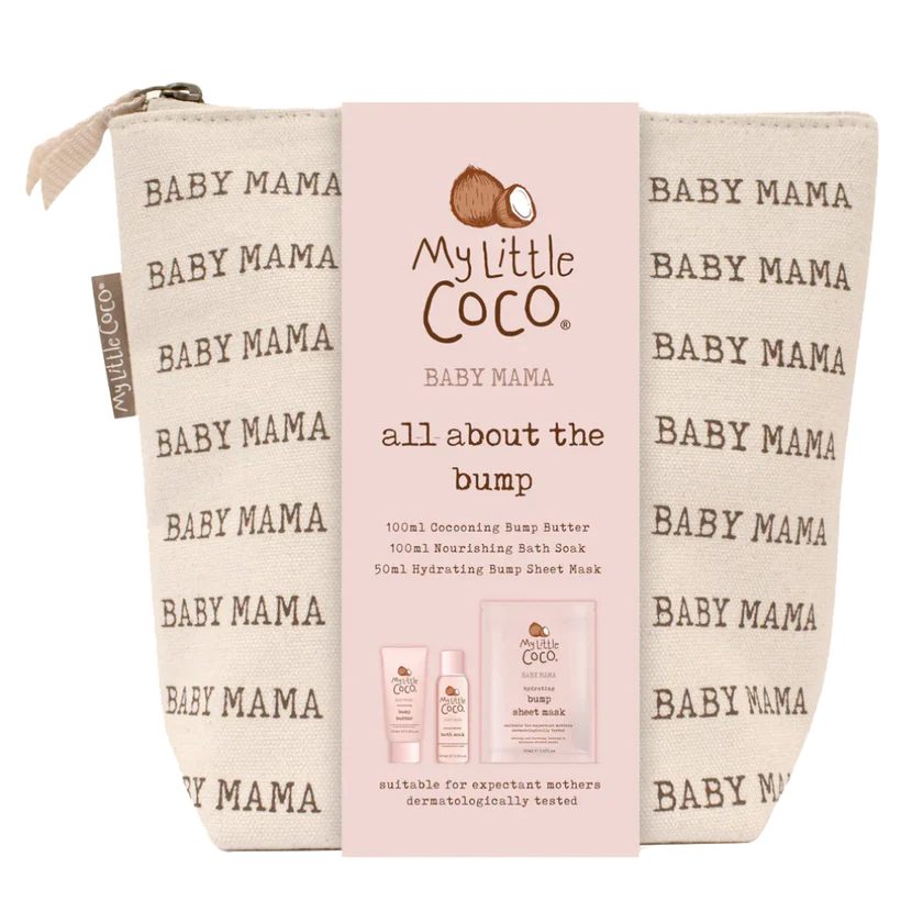 ماي ليتل كوكو - مجموعة هدايا بيبي ماما كل شيء عن البطن - 4 قطع