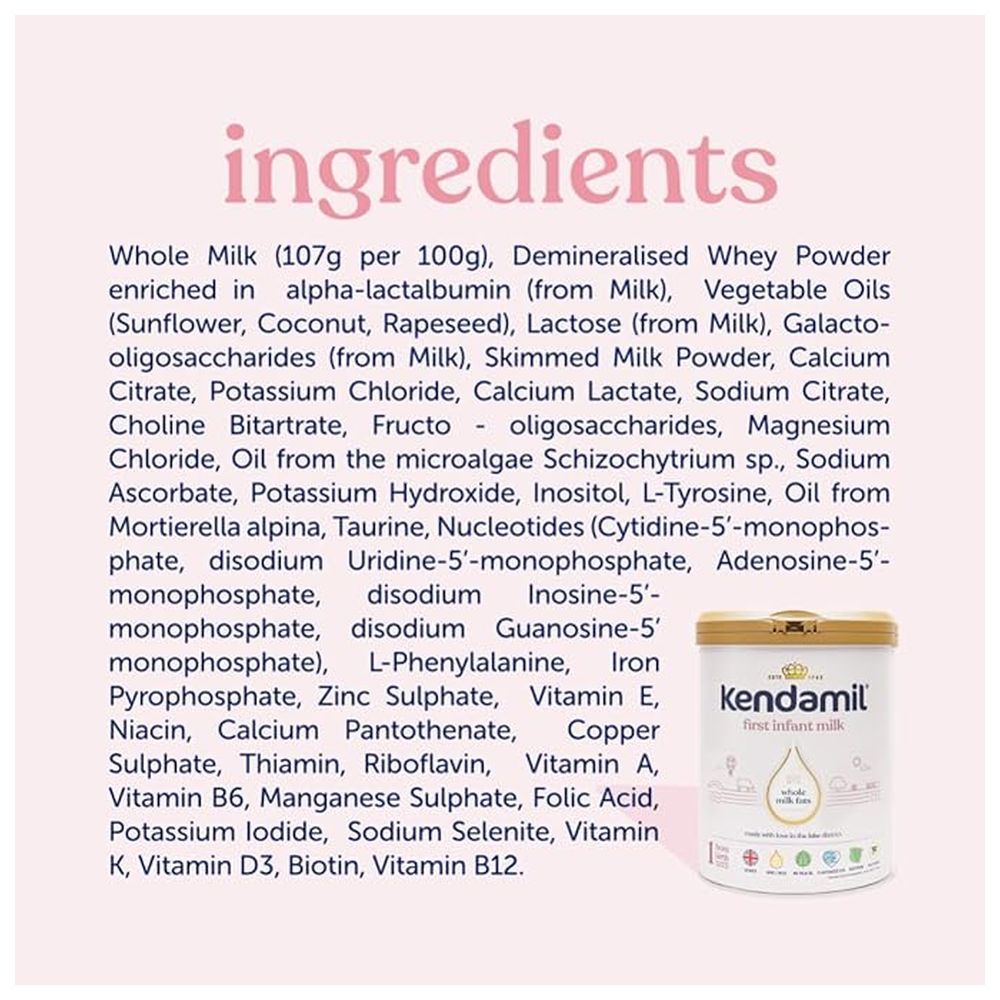 Kendamil - Stage 1 Classic First Infant Milk Formula - Pack of 6