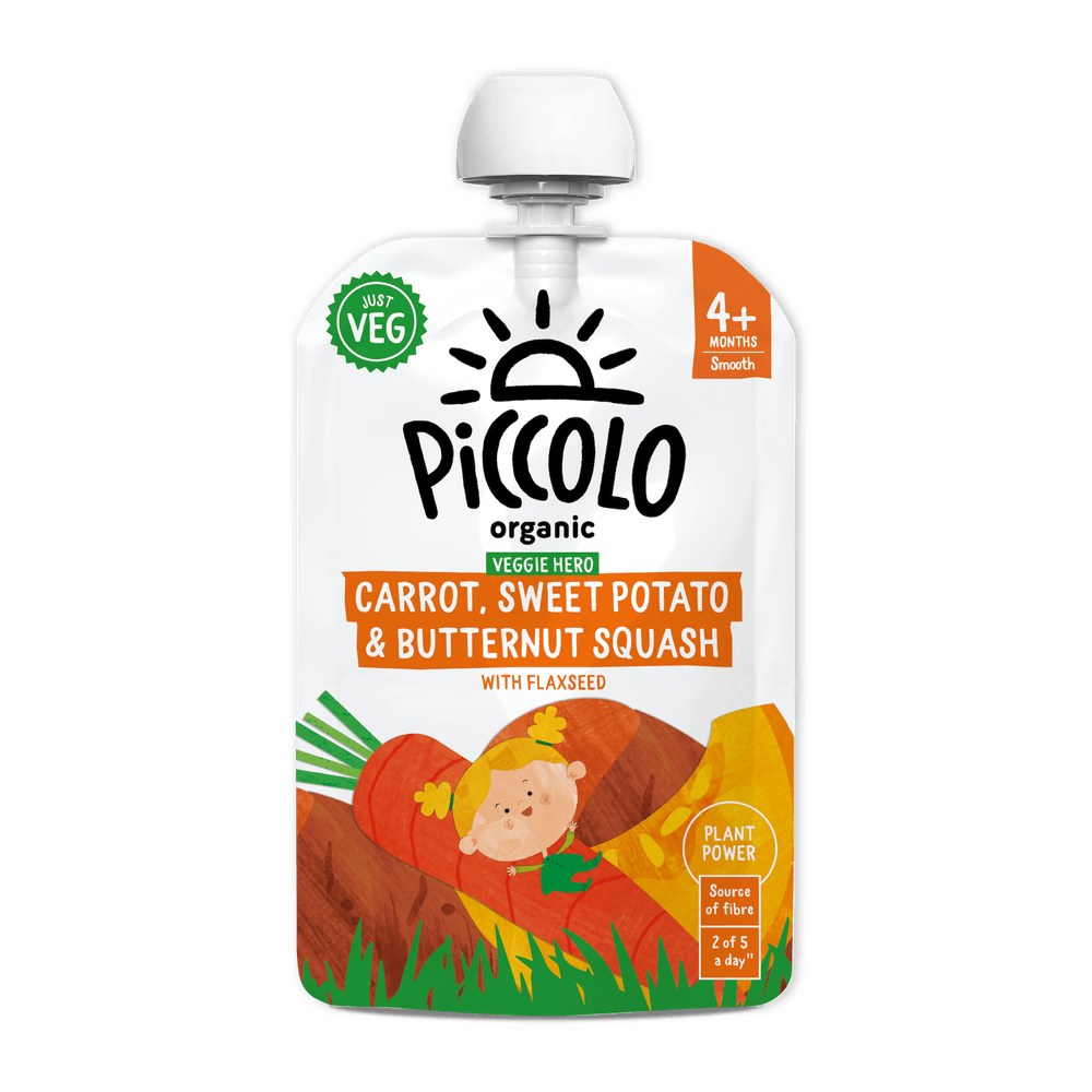 Piccolo - Organic Carrot, Sweet Potato & Butternut Squash Baby Food - 100 gm