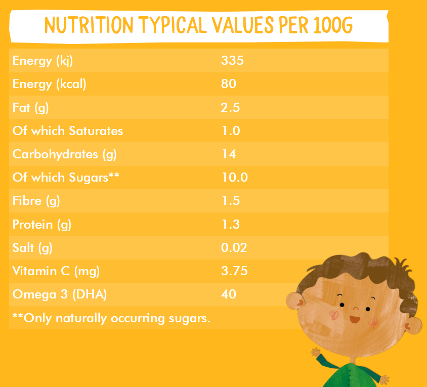 بيكولو - طعام أطفال عضوي سوبر بوست بنكهة الموز والمانجو وجوز الهند والباشن فروت - ١٠٠ غرام