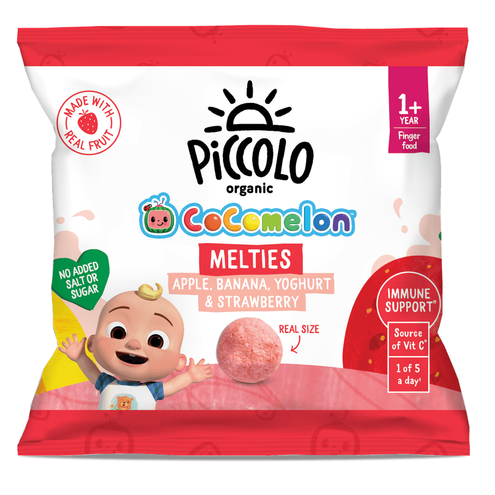 Piccolo - Cocomelon Organic Apple, Banana, Yoghurt & Strawberry Melties - 6 gm