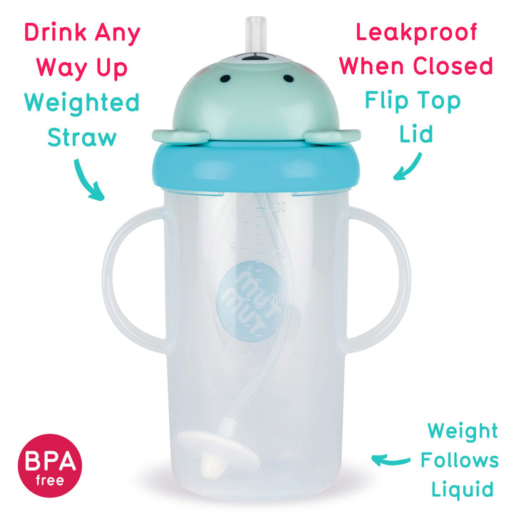 Tum Tum - Series 3 Tippy Up Cup With Straw - Teal - 300ml