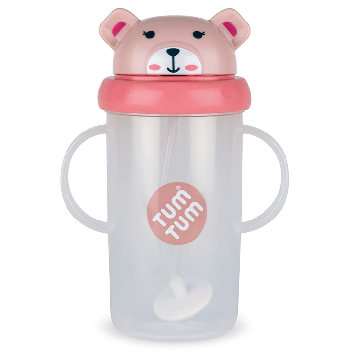 Tum Tum - Series 3 Tippy Up Weighted Straw Cup - Pink - 300ml