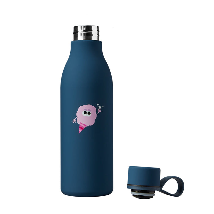 Tinc - Flossie Stainless Steel Soft Touch Water Bottle - Blue - 500 ml