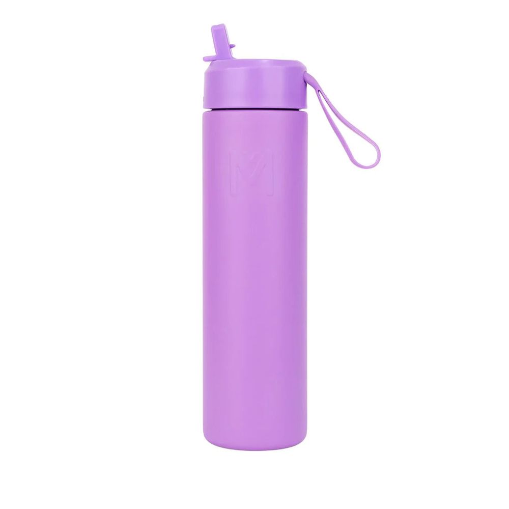 Montii - Stainless Steel Sipper Bottle With Lid And Straw - Dusk - 700 ml