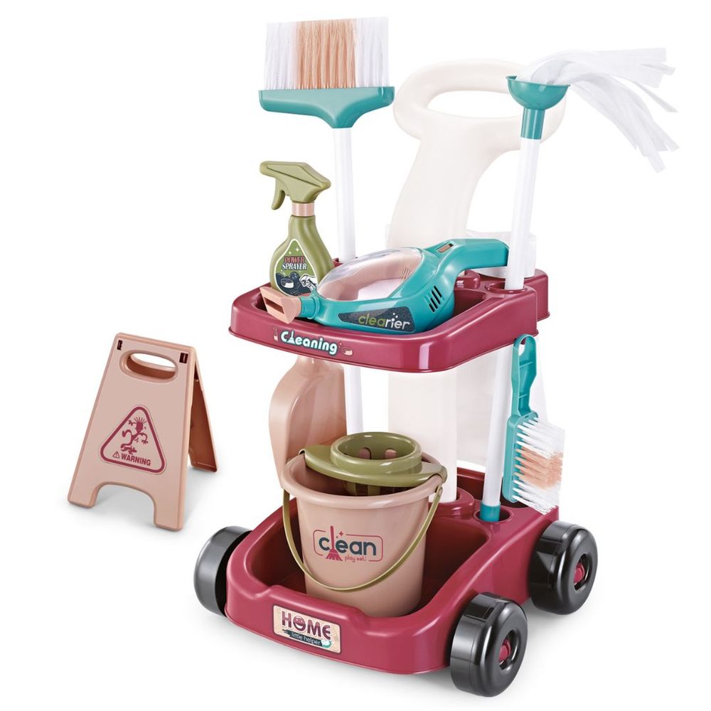 Mini Panda - Cleaning Cart Kit - 16 Pcs