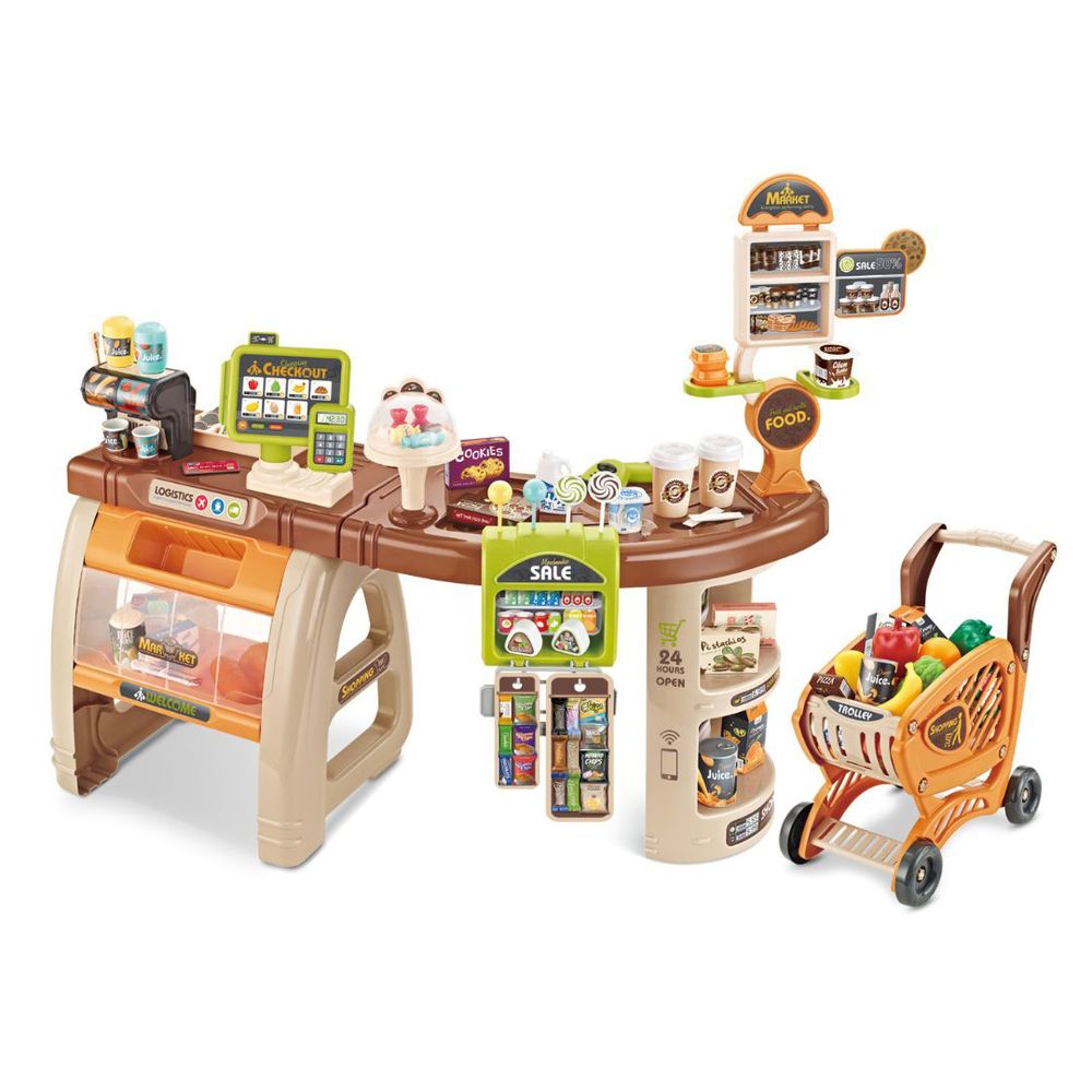 ميني باندا - مجموعة السوبر ماركت الفاخرة للتسوق - هدية عيد ميلاد