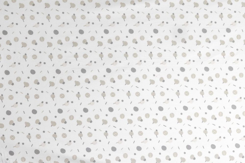 شيكو - طقم ملاءة سرير قطنية من قطعتين مع غطاء وسادة - كونفيتي