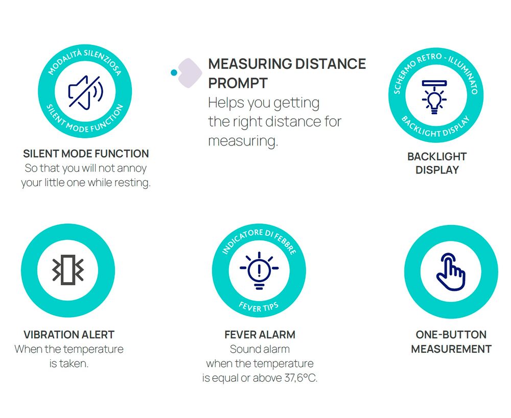 Chicco - Infrared Thermometer - White