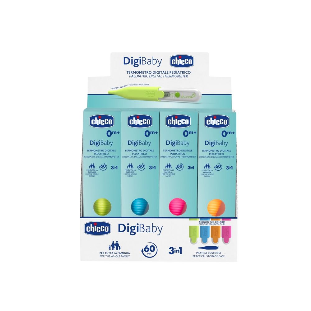 ميزان حرارة رقمي للأطفال من شيكو - ديجي بيبي - قد يختلف اللون - قطعة واحدة