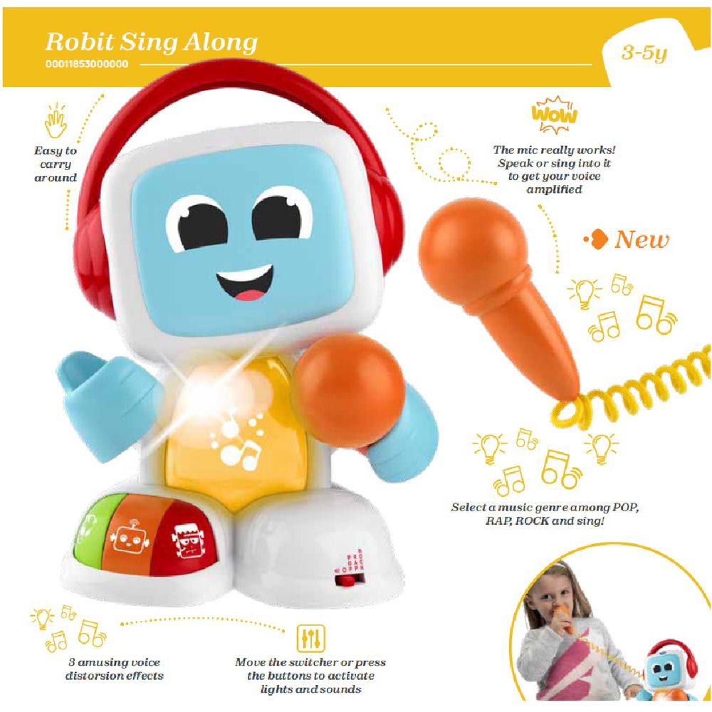Chicco - Robit Sing Along - Multicolor