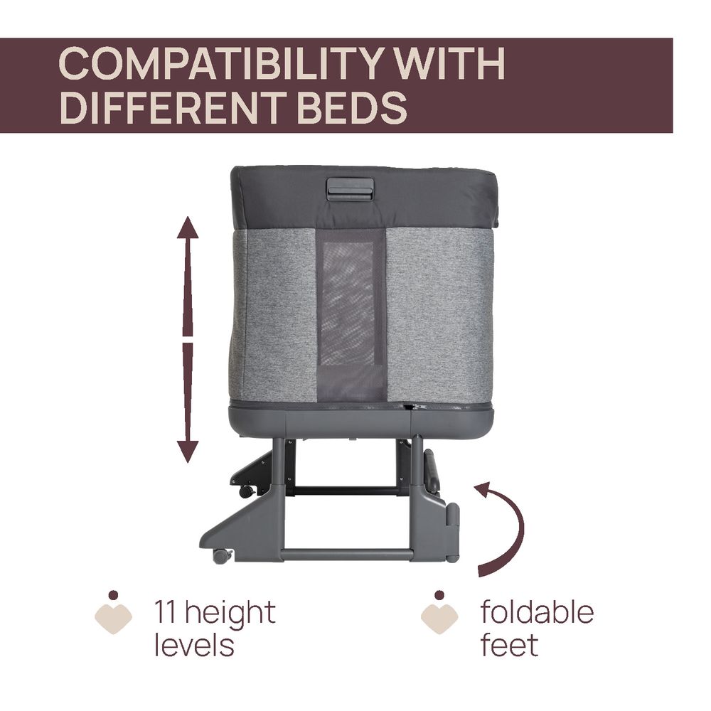 Chicco Next2Me Forever Crib - Grey