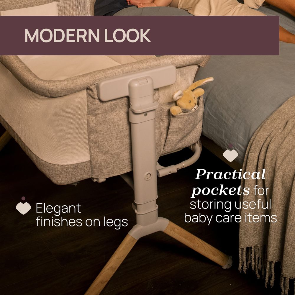 Chicco Next2me Armonia Crib - Mother Pearl