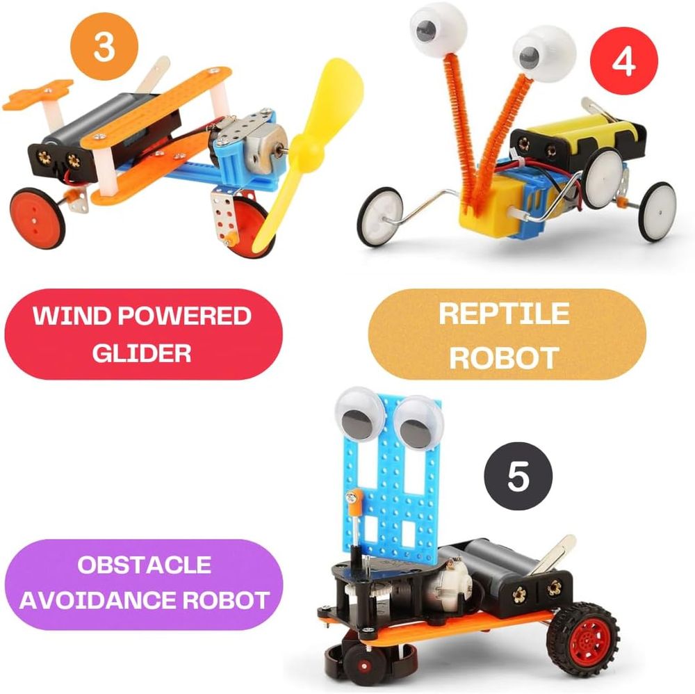 Mumfactory - Science Electric Robot Kit - 12 Pcs