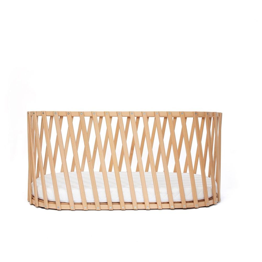 تشارلي كرين - ملحق تمديد لمهد الأطفال الخشبي القابل للتحويل لوغو - طبيعي