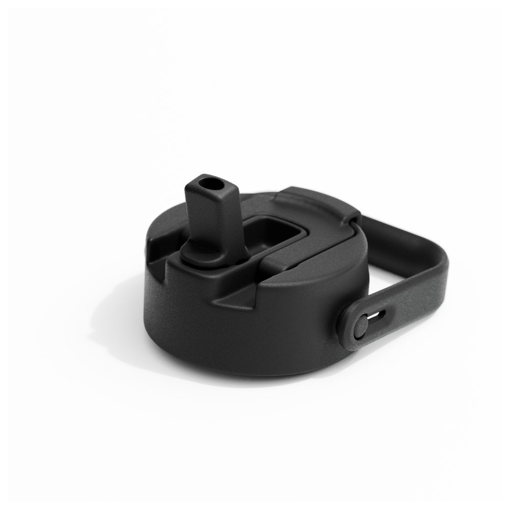 Beola - Vaccum Insulated Water Bottle With 2 Lids - Mountain Black - 1200ml