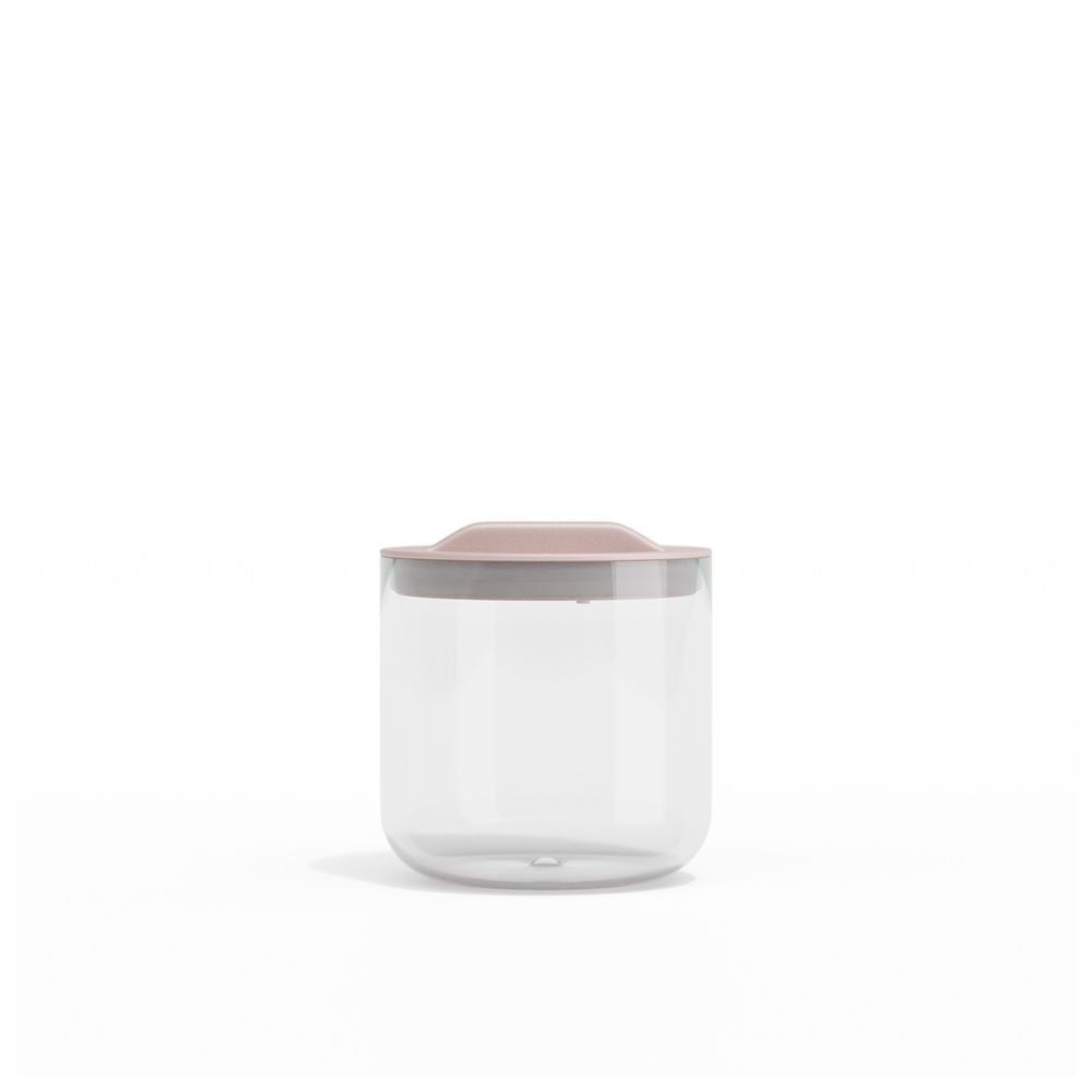 Beola - Insulated Stainless Steel Food Jar Thermos With Snack Container - Blush Pink - 600 ml