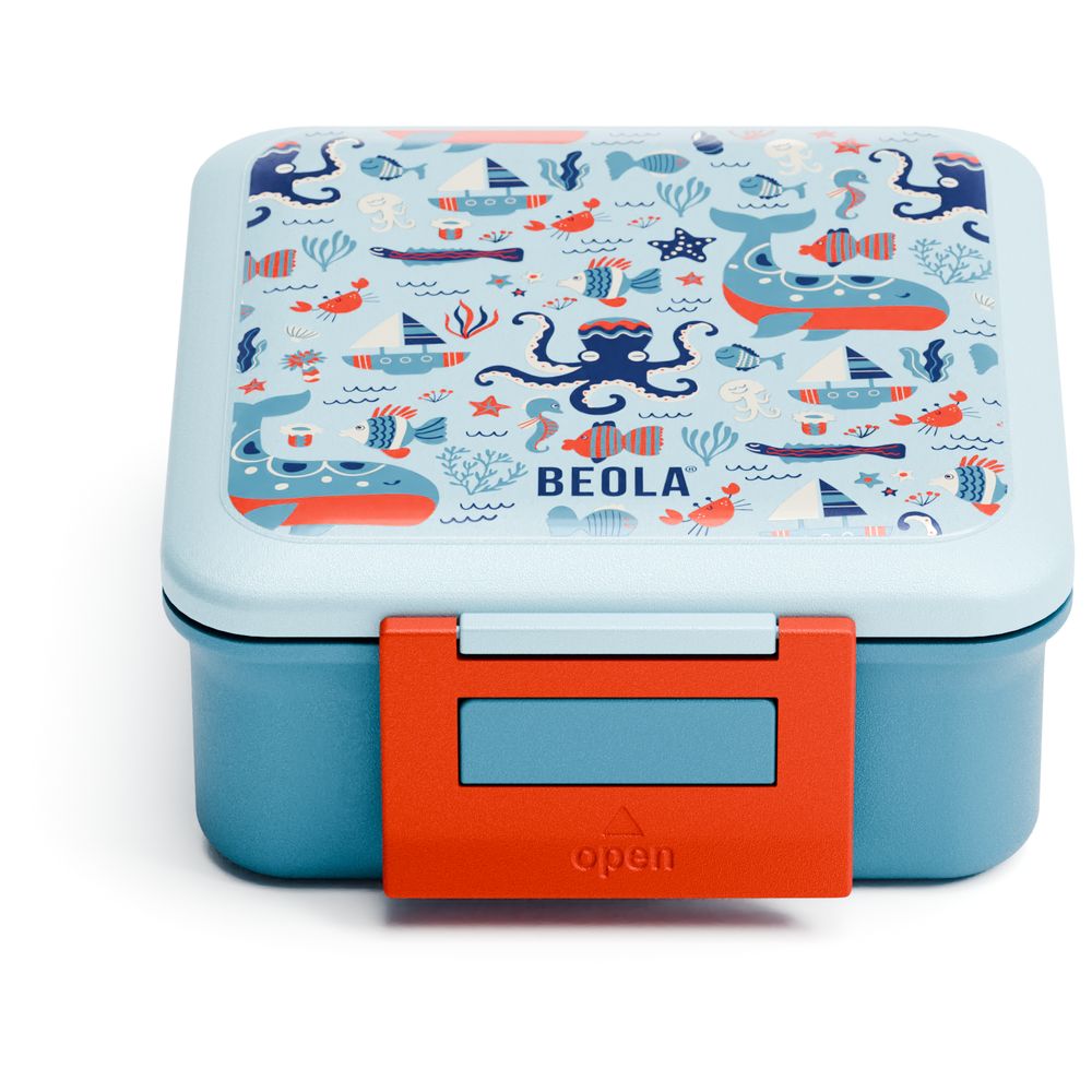 بيولا - صندوق غداء بينتو بخمسة أقسام مع برطمان طعام - سي فايبس - 240 مل