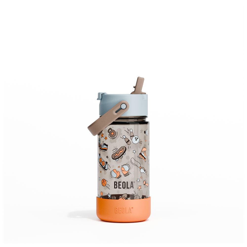 Beola - Kids Tritan Straw Lid Water Bottle - Sports Day - 500ml