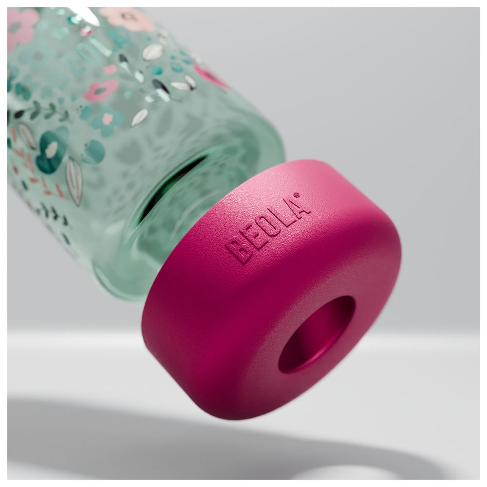 Beola - Kids Tritan Straw Lid Water Bottle - Ever Blooming - 500ml