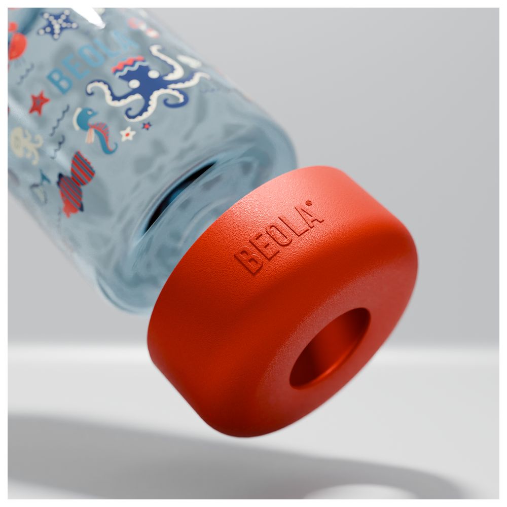 Beola - Kids Tritan Straw Lid Water Bottle - Sea Vibes - 500ml