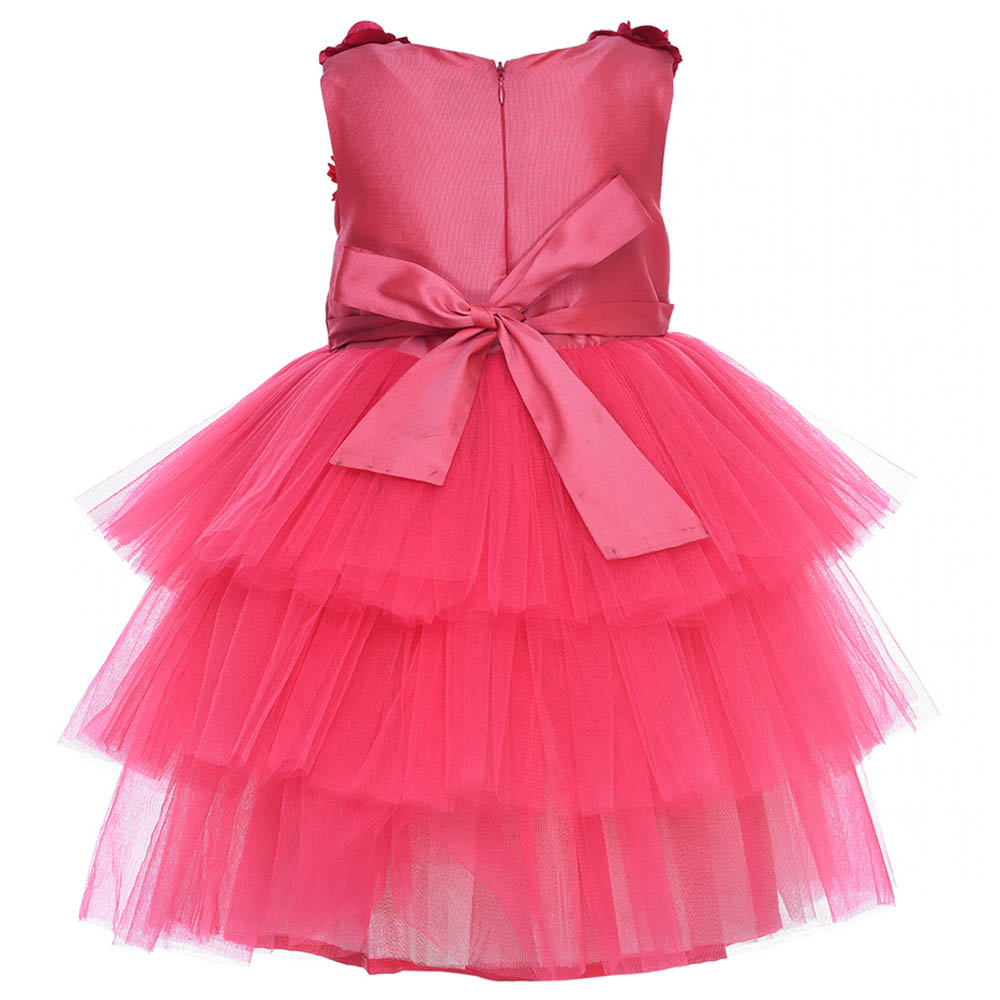 A Little Fable - Garland Rose Dress - Pink