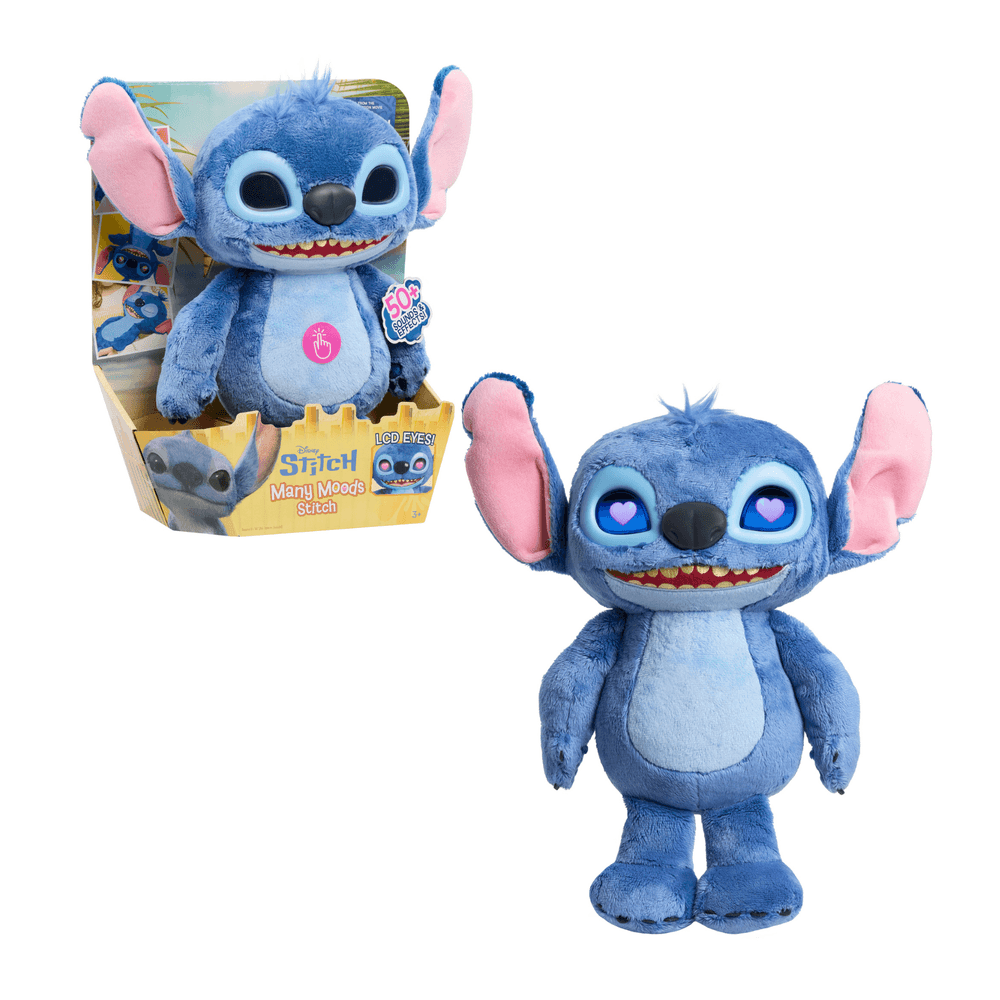 Disney - Lilo & Stitch - Interactive With 50+ Sounds, Soft And Huggable Stuffed Alien Animal Kids Toy - 35cm