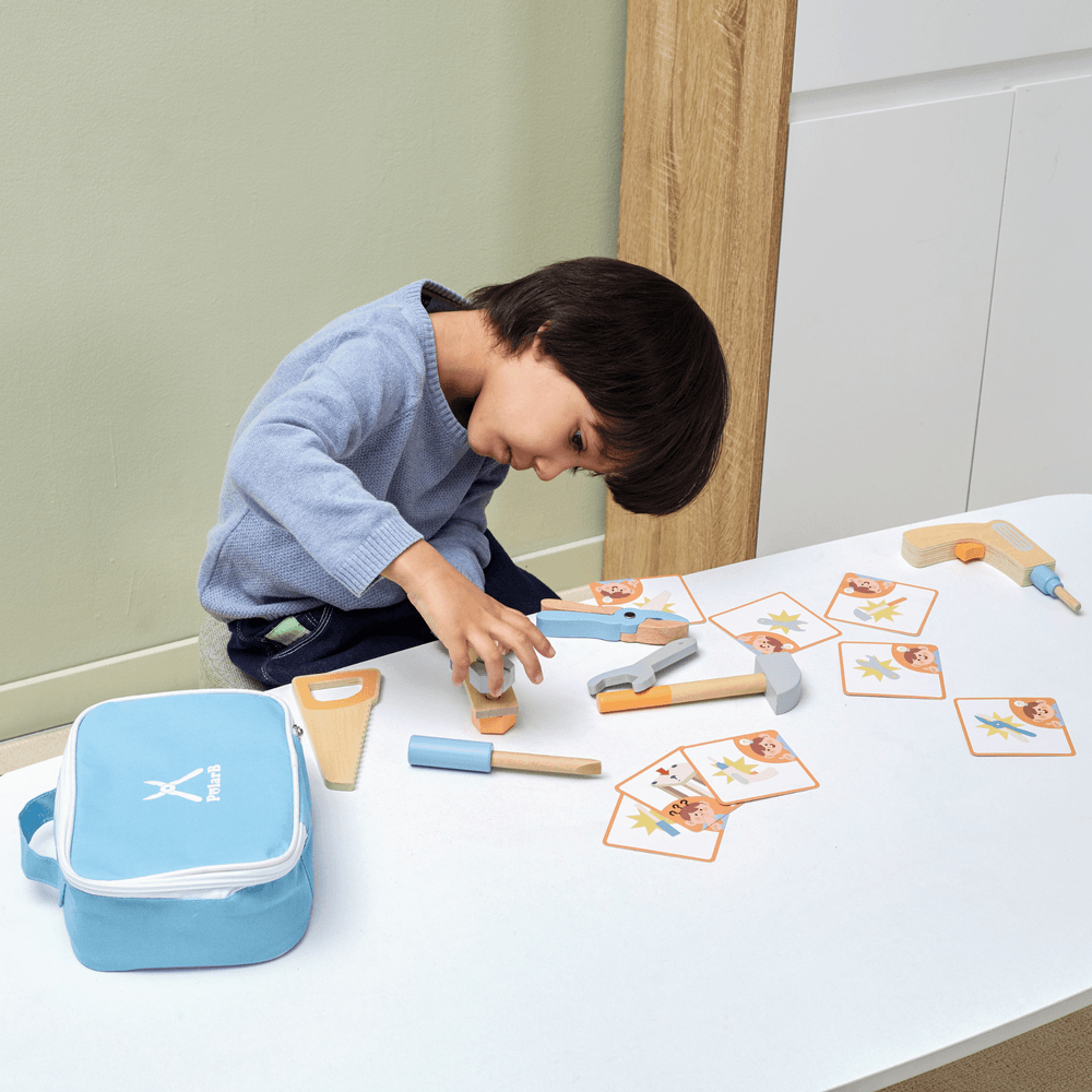 بولاربي - مجموعة أدوات خشبية - متعددة الألوان - 21 قطعة