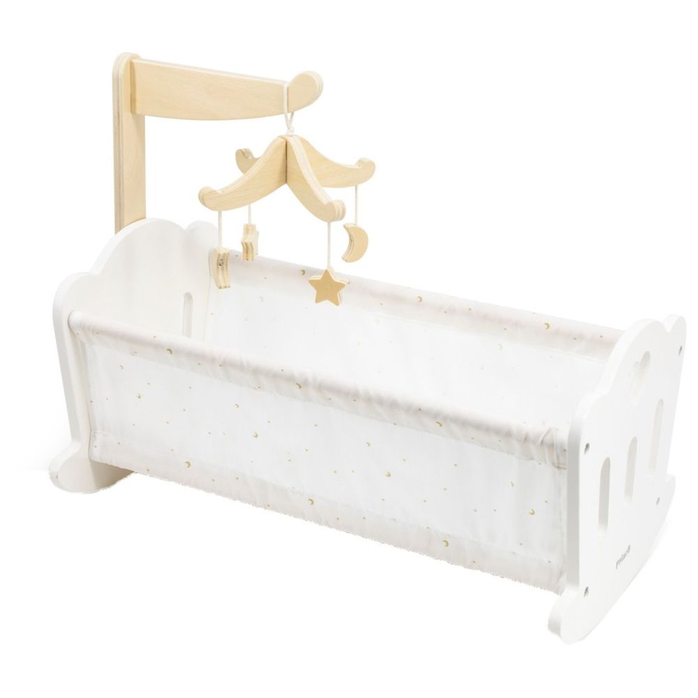 بولار بي - مهد دمى خشبي - 38 سم