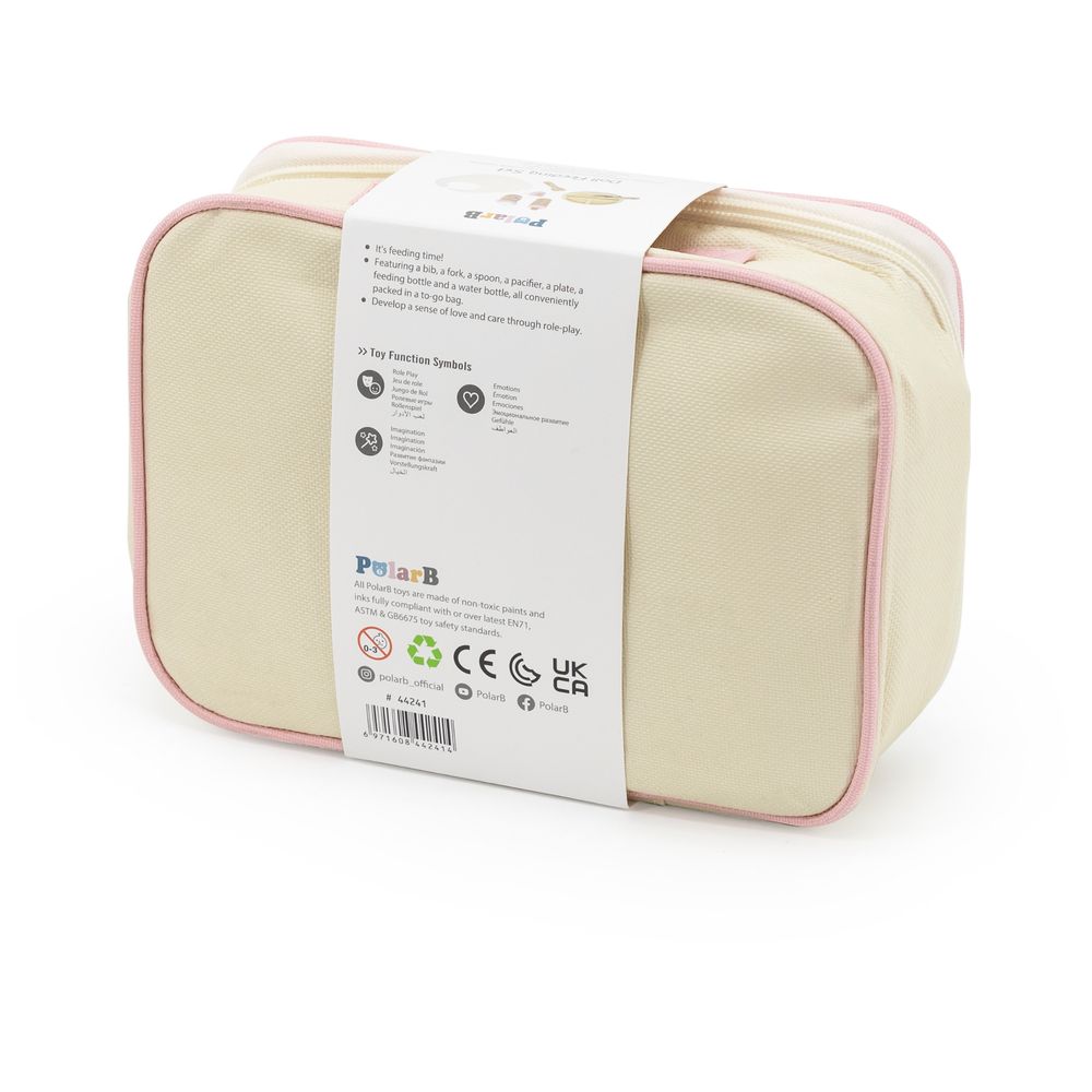 Viga - Doll Feeding Set Wooden Pretend Play with Bag - 8pcs