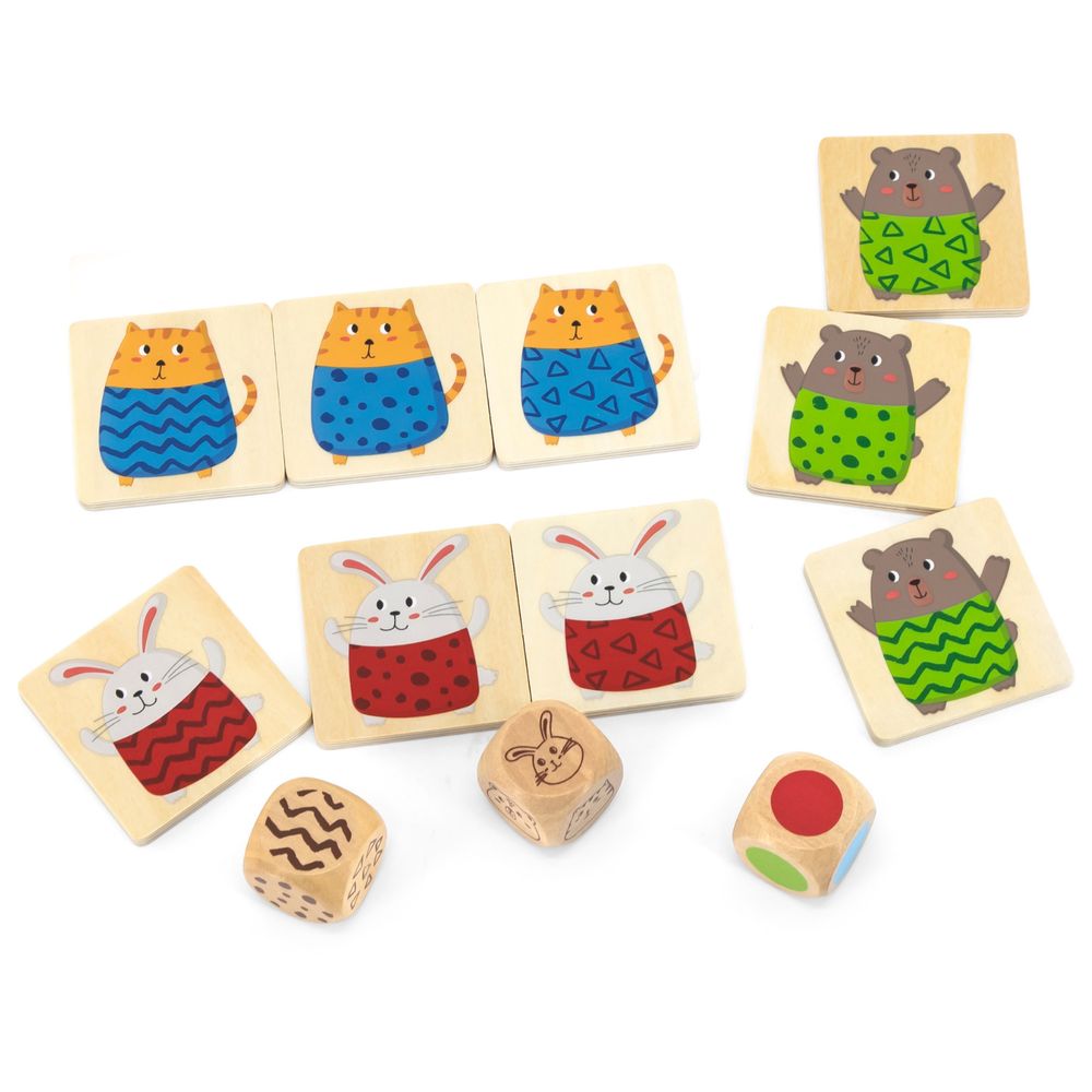 فيجا - لعبة استجابة سريعة، لعبة مونتيسوري خشبية لتنمية سرعة الرؤية والتعرف على الأنماط