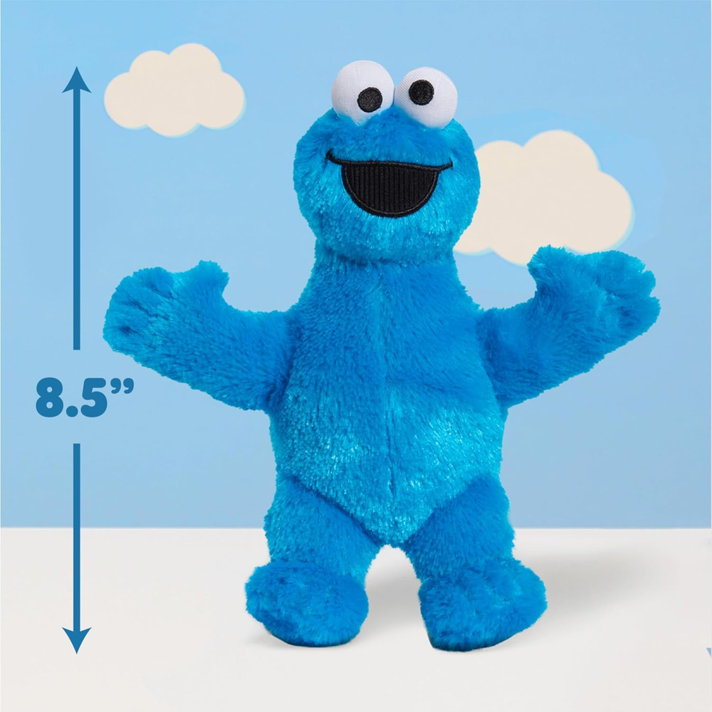 Sesame Street - Cookie Monster Soft Plush Stuffed Toy - Blue - 21.5 cm