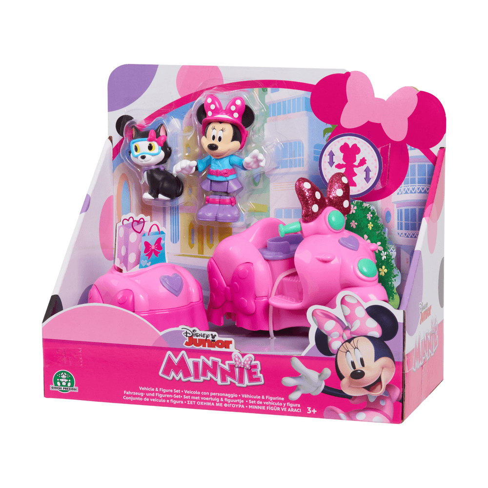 Disney - Minnie Mouse & Figaro Set, Scooter With Removable Side Car